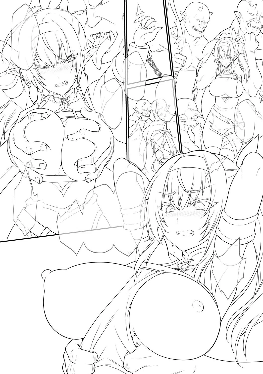 敗北エルフ〜オークの強●アクメ調教〜【デジタル特装版】 13ページ