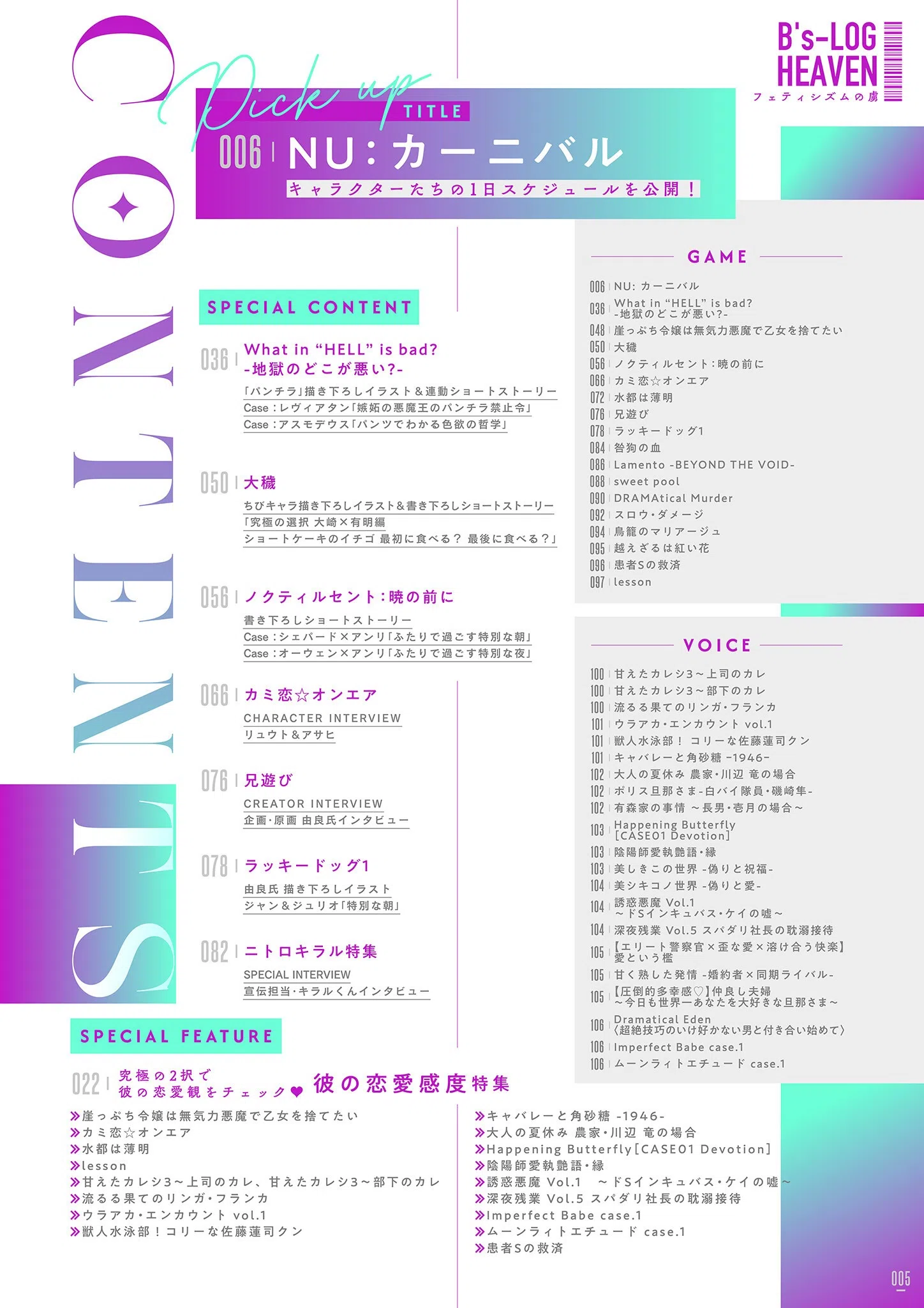 B’s-LOG HEAVEN フェティシズムの虜 7ページ