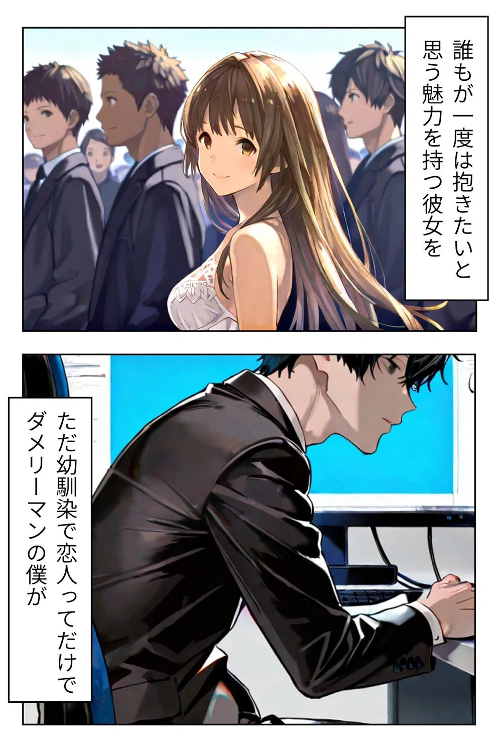 寝ている彼女にぶっかけたい（単話） 3ページ