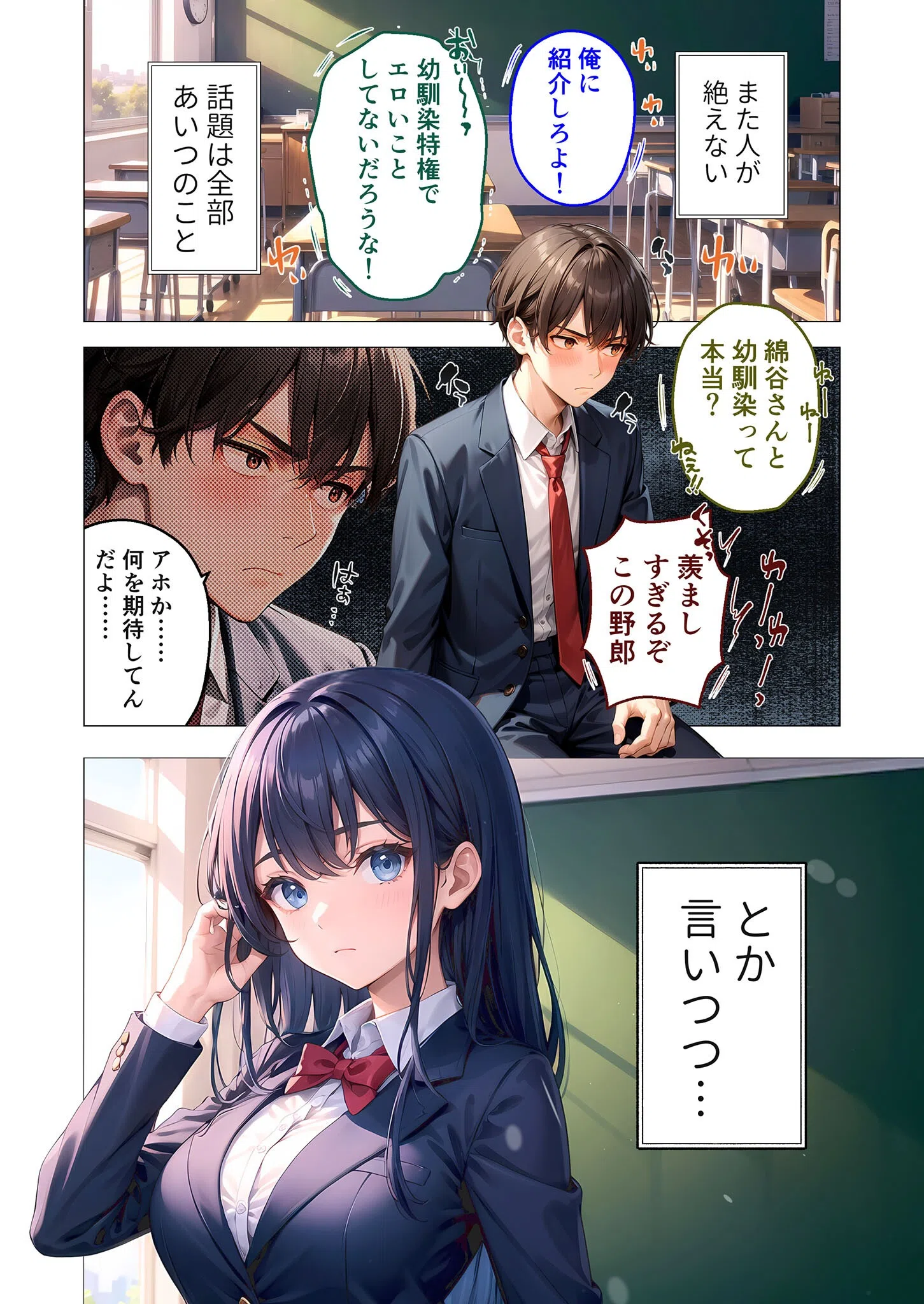 クーデレ女友達のおあそびえっち モザイク版 4ページ